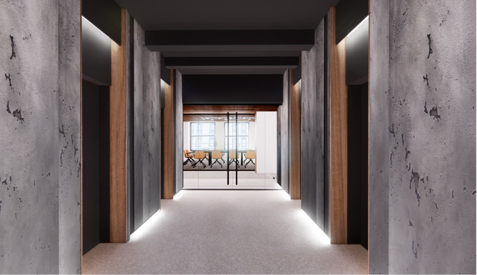 Elevator lobby at 1450 Broadway