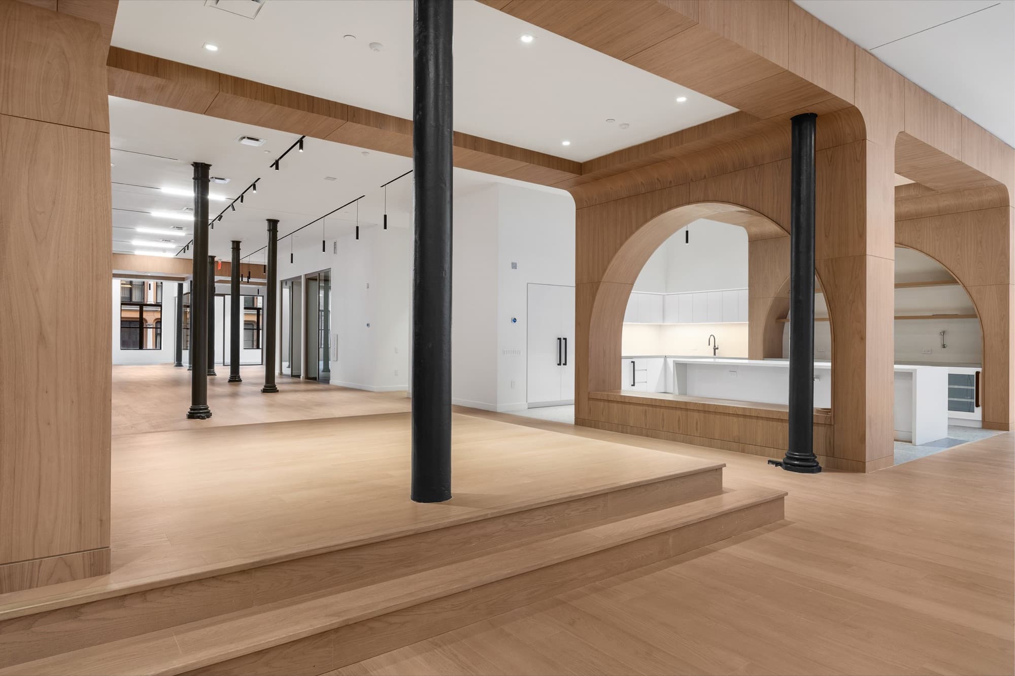Restored interiors at 836-838 Broadway