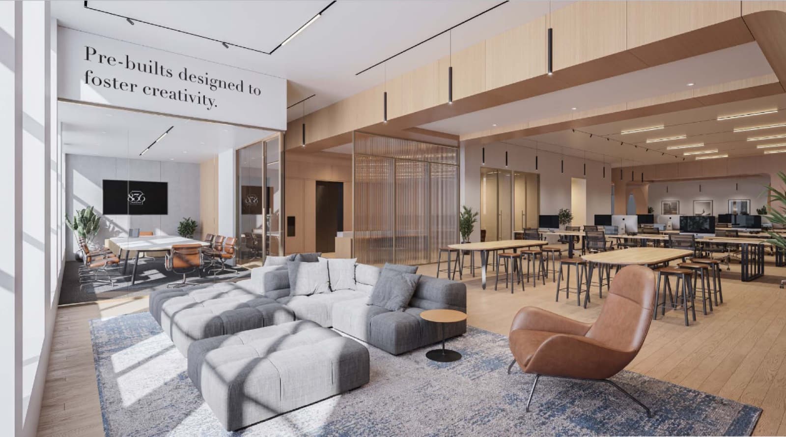 Prebuilt office suite at 836 Broadway
