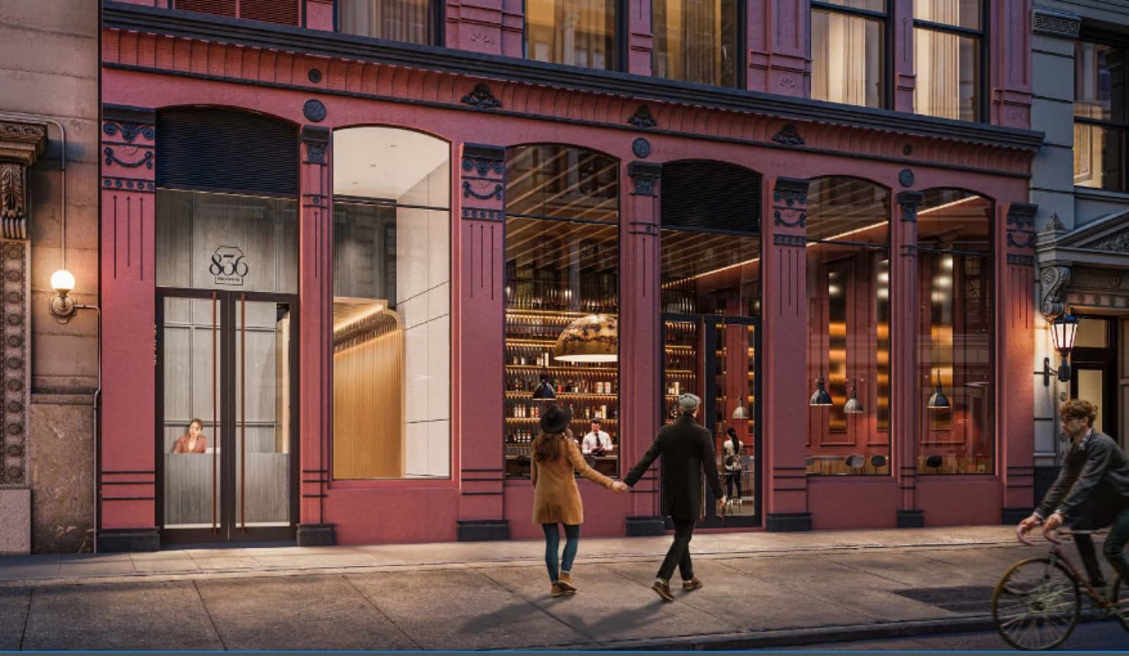 Newly designed storefront at 836 Broadway