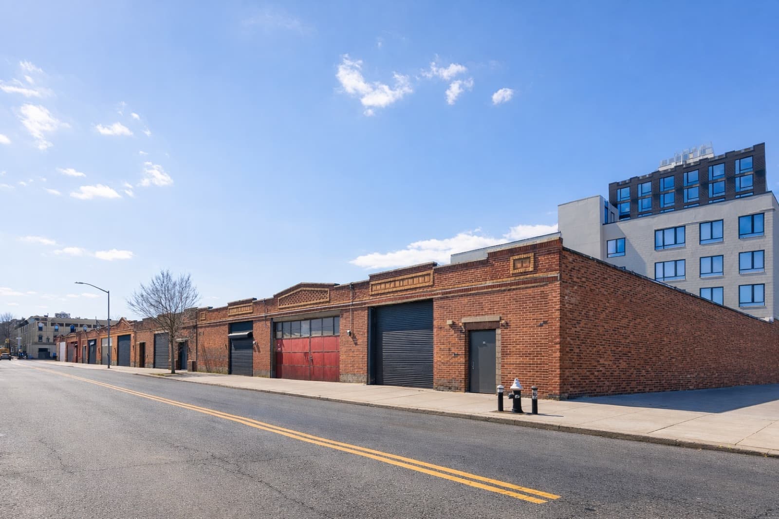 Aerial view of the Halsey Street warehouse